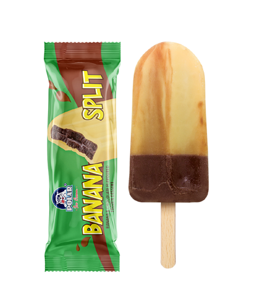 Polar Banana Split Milk Lollies (Per Box)