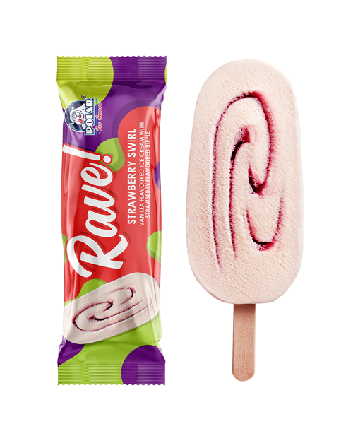 Polar Rave Strawberry Ice Cream Lollies (Per Box)