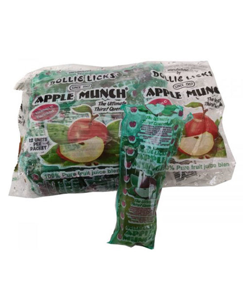 Dollie Licks Apple Munch Icy Treats (Per Pack of 12)